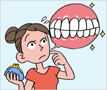 歯茎再生にかかる費用は？（イメージ）