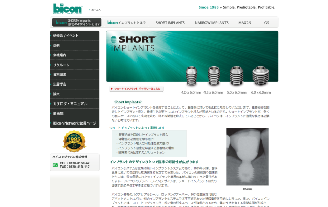 バイコンのサイトキャプチャ