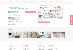 エルザ会テルミナ歯科クリニック公式HPのキャプチャ